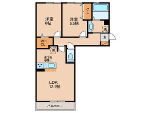 アルタ青地ビューの物件間取画像